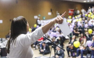 Ato reúne mais de 600 mulheres contra a reforma da previdência