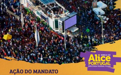 Alice Portugal propõe que o Carnaval de Salvador seja reconhecido como Patrimônio Cultural Imaterial