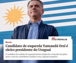 Novo presidente do Uruguai, Yamandú Orsi, é de esquerda