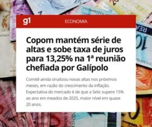 Os juros recebem alta a 13,25% e causam problemas