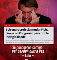 Bolsonaro articula mudar a Lei da Ficha Limpa