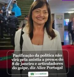 Alice Portugal dá entrevista ao Bahia Notícias