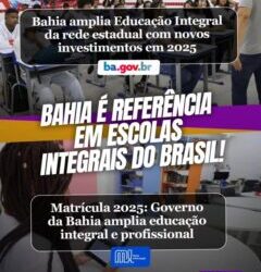Bahia amplia Educação Integral da rede estadual com novos investimentos em 2025